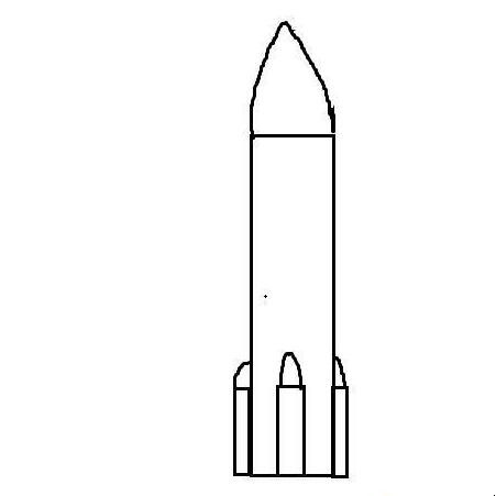 火箭简笔画怎么画