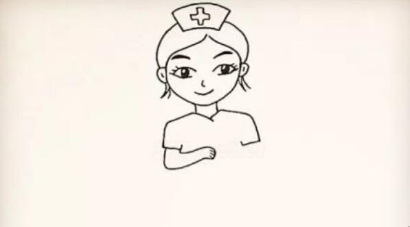 护士简笔画怎么画