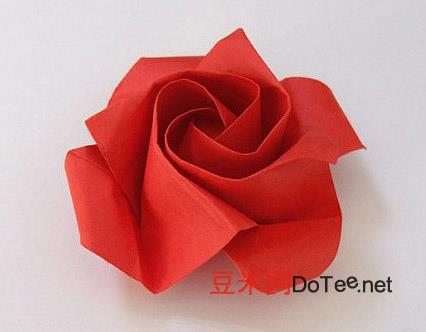 玫瑰花的折纸教程简单，玫瑰花的折纸教程