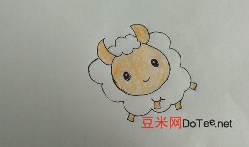 怎么画绵羊的简笔画，简笔画—可爱的绵羊怎么画