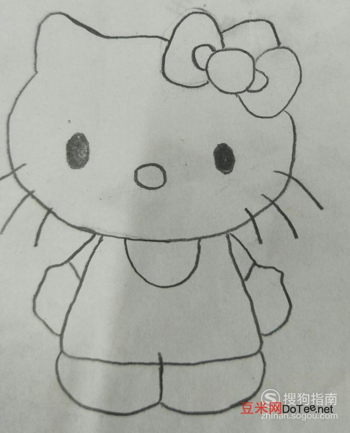 小猫简笔画简单又漂亮，简笔画之卡通可爱小猫