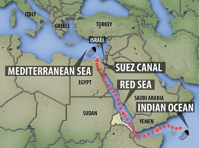 苏伊士运河属于哪个国家,苏伊士运河位置图（苏伊士运河收费的标准）