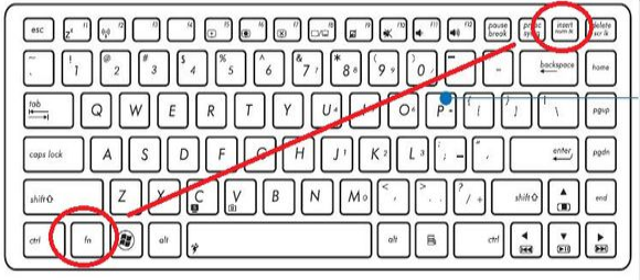 华硕笔记本键盘字母变数字怎么解决