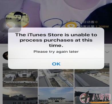 苹果手机弹出the itunes store is unable to perocess是什么意思