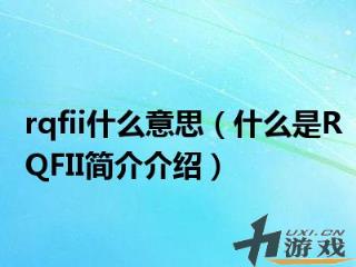 rqfii什么意思，RQFII是什么意思