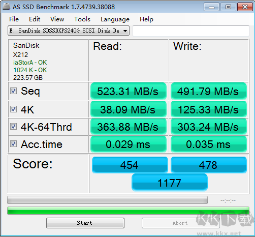 ASSSD(固态硬盘测试软件AS SSD Benchmark)