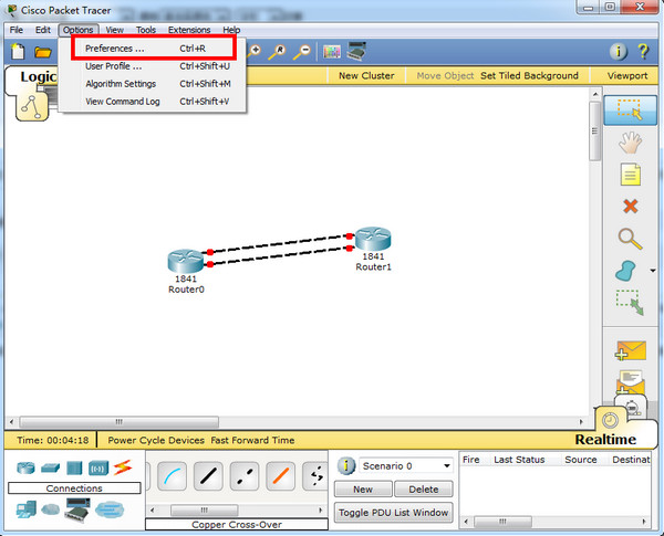 CiscoPacketTracer截图