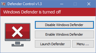 Windows defender关闭工具